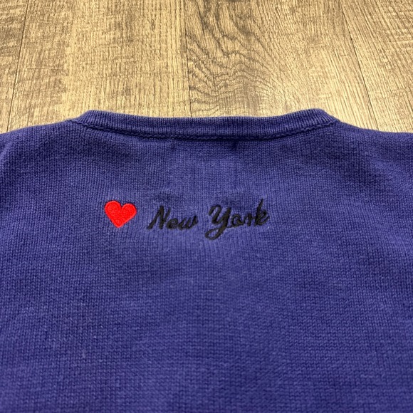 Vintage Storybook Knits New York City Statue Of Liberty Cardigan Sweater Sz L - Picture 6 of 6